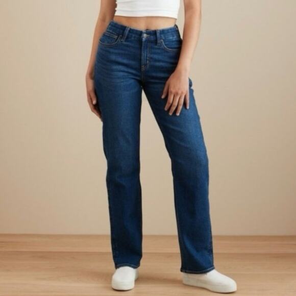 American Eagle Outfitters Denim - American Eagle Stretch High Rise Curvy Straight Leg Jean